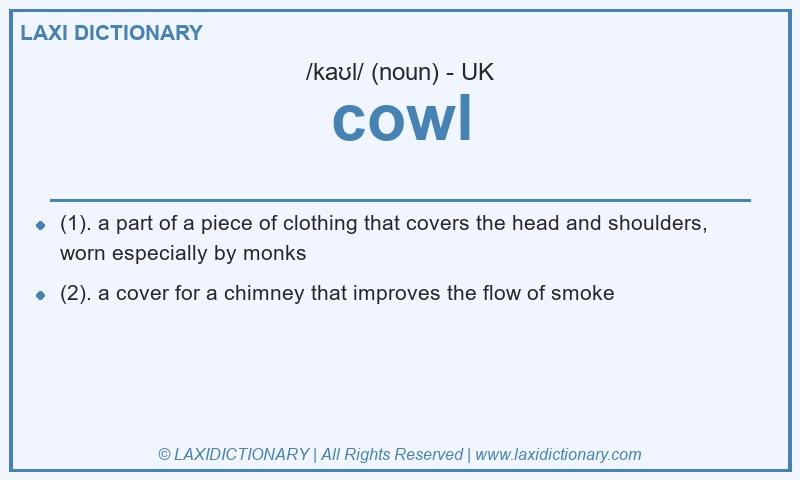 Definition cowl in British English