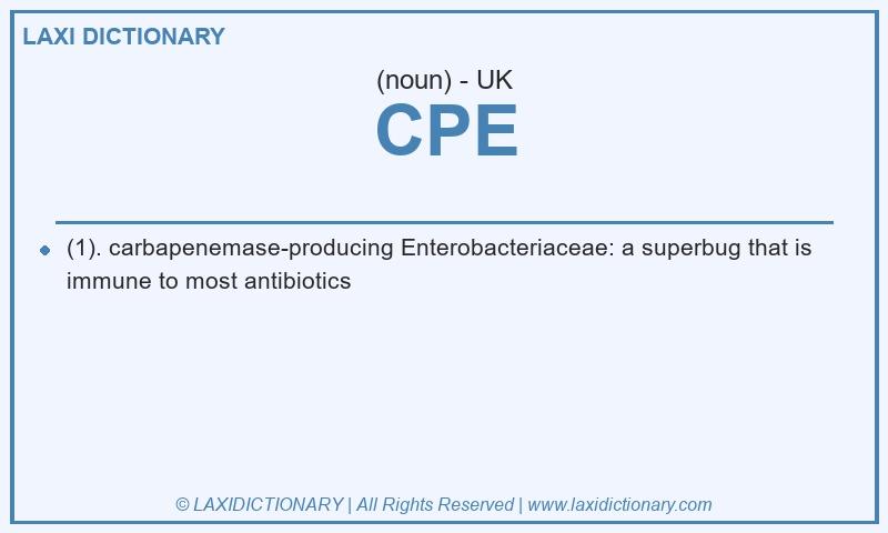 Definition CPE in British English