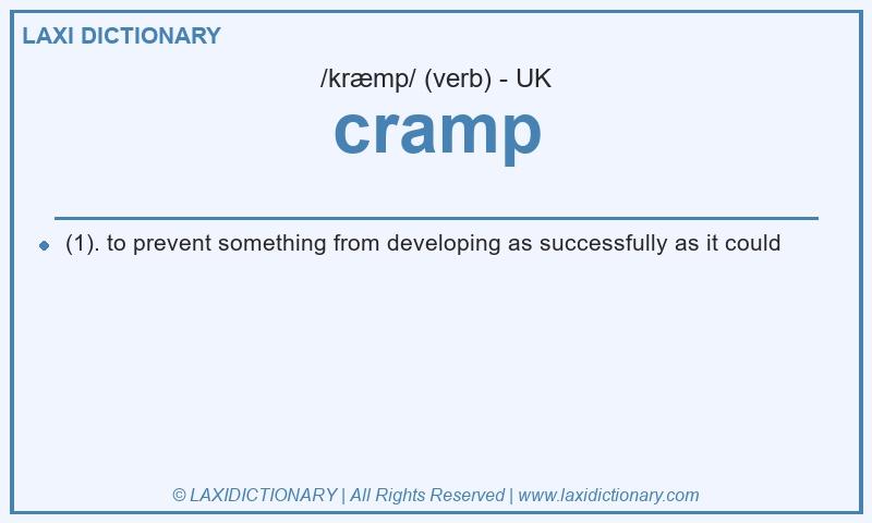 Definition cramp in British English