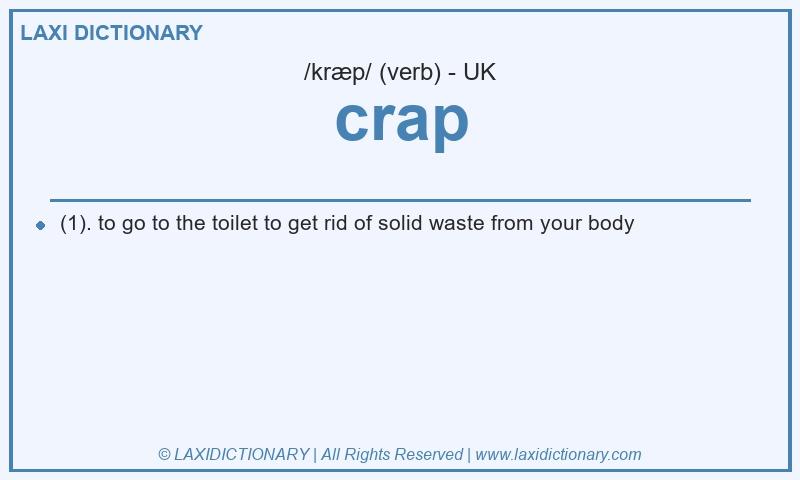 Definition crap in British English
