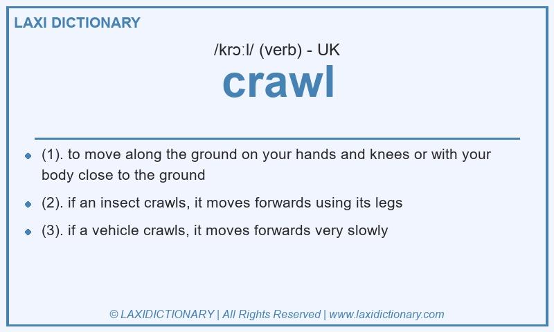 Definition crawl in British English