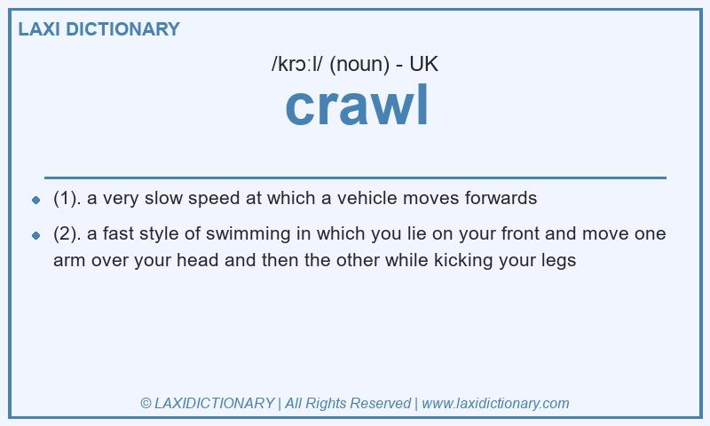Definition crawl in British English