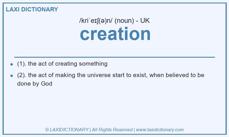 Definition creation in British English