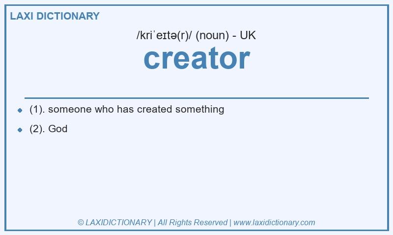 Definition creator in British English