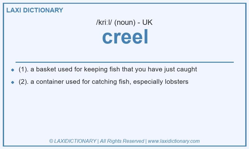 Definition creel in British English