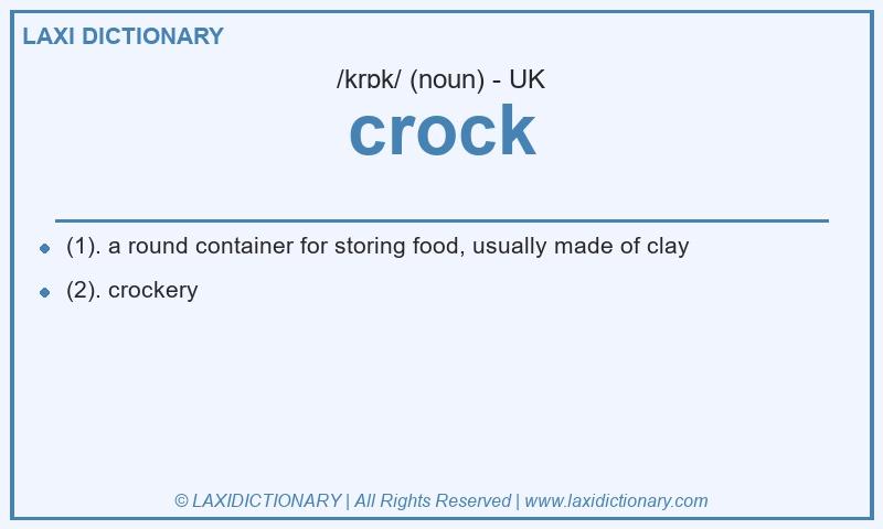 Definition crock in British English