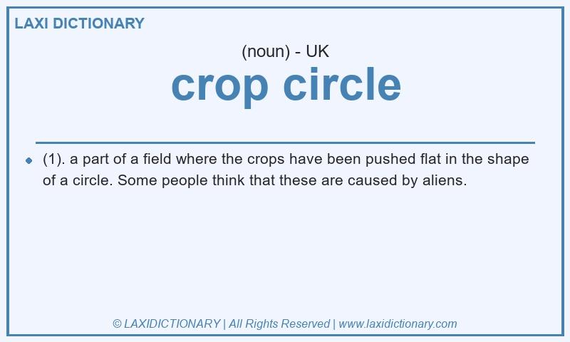 Definition crop circle in British English