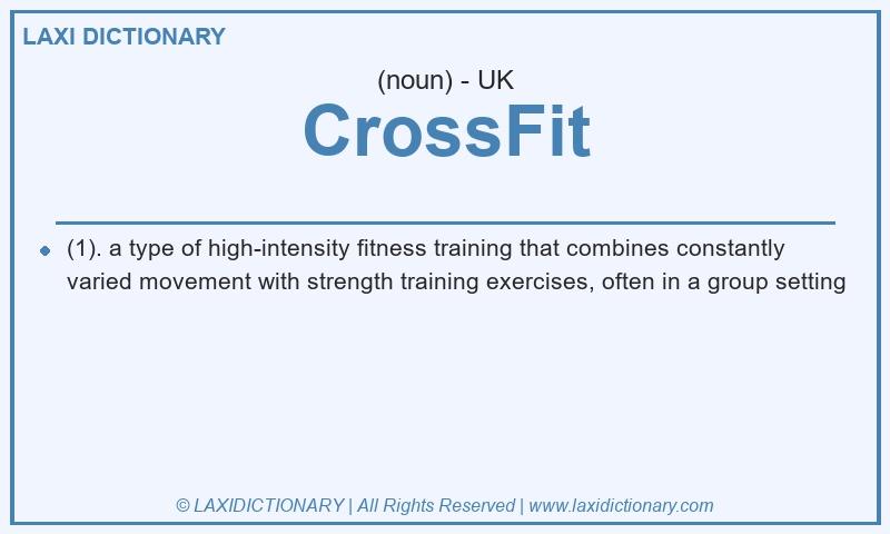 Definition CrossFit in British English