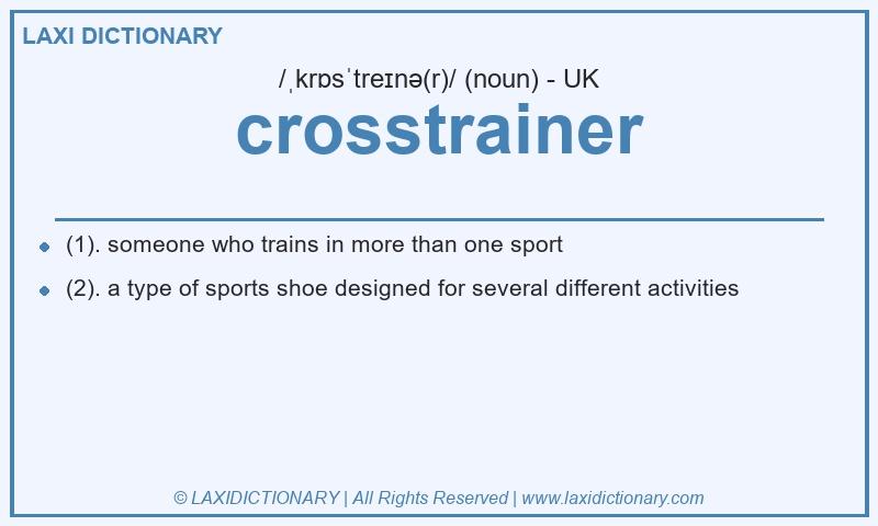 Definition crosstrainer in British English