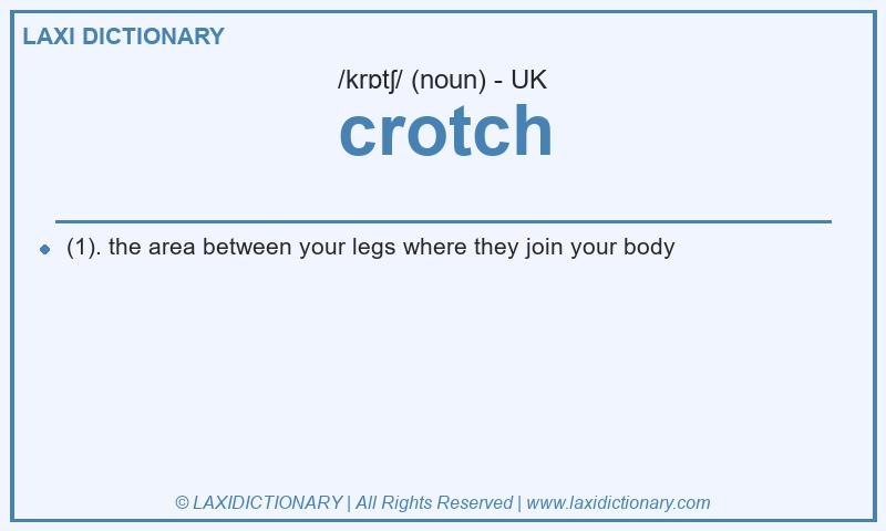 Definition crotch in British English