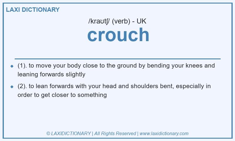 Definition crouch in British English
