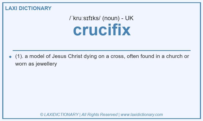 Definition crucifix in British English