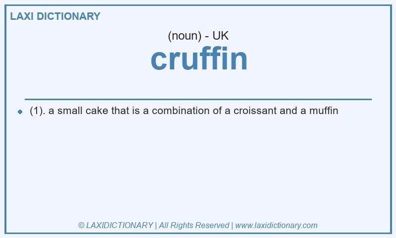 Definition cruffin in British English