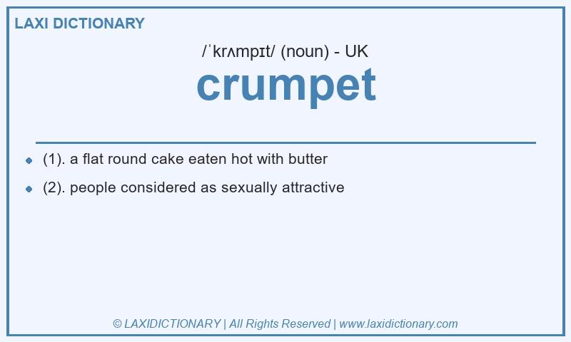 Definition crumpet in British English