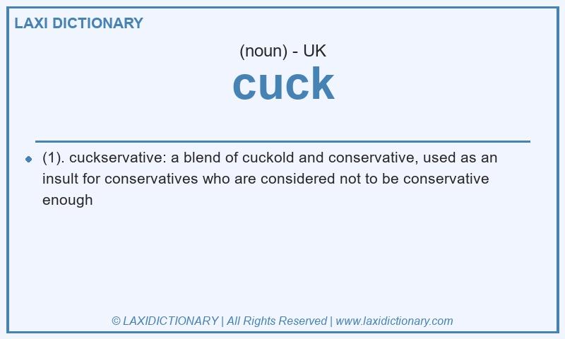 Definition cuck in British English