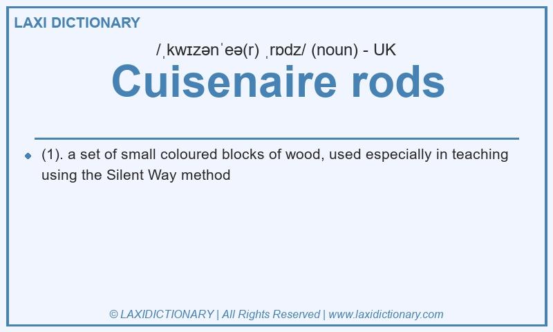 Definition Cuisenaire rods in British English
