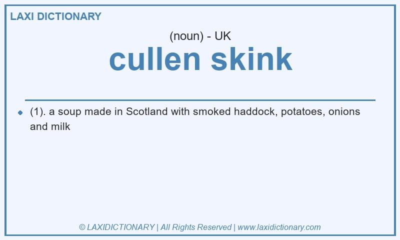 Definition cullen skink in British English