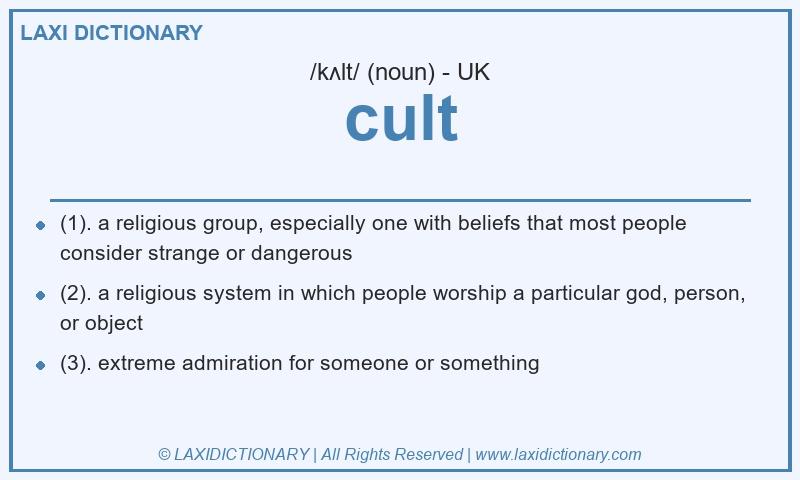 Definition cult in British English