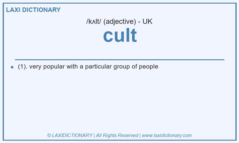 Definition cult in British English