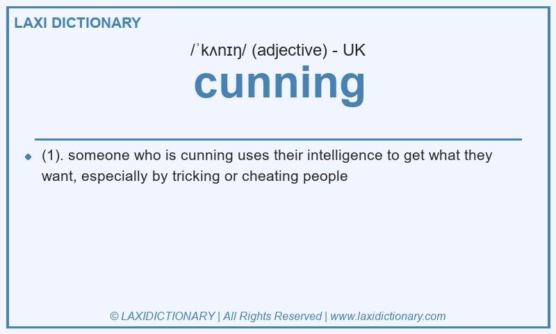 Definition cunning in British English