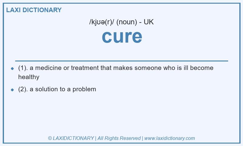 Definition cure in British English