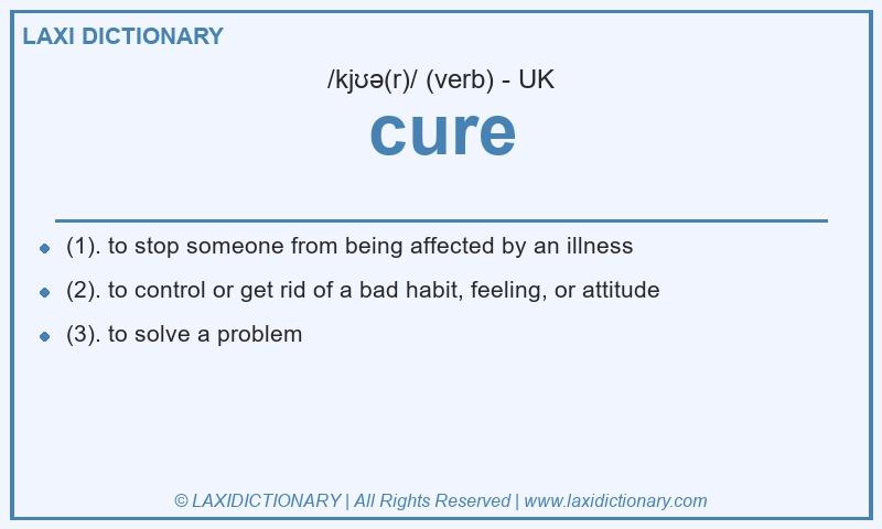 Definition cure in British English