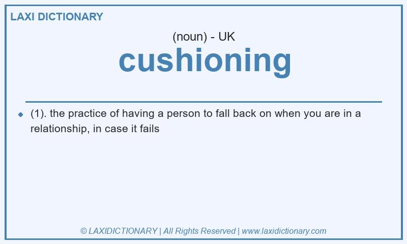 Definition cushioning in British English