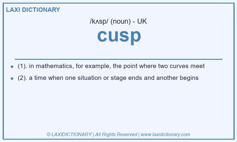 Definition cusp in British English