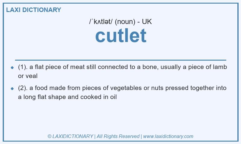 Definition cutlet in British English