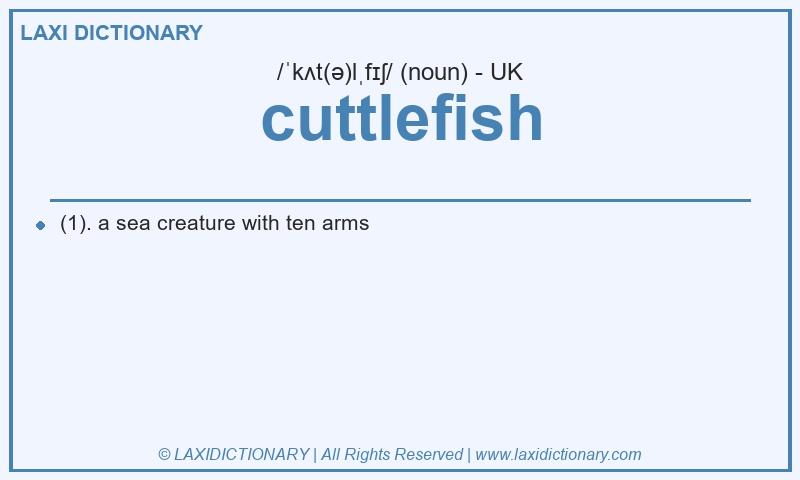 Definition cuttlefish in British English