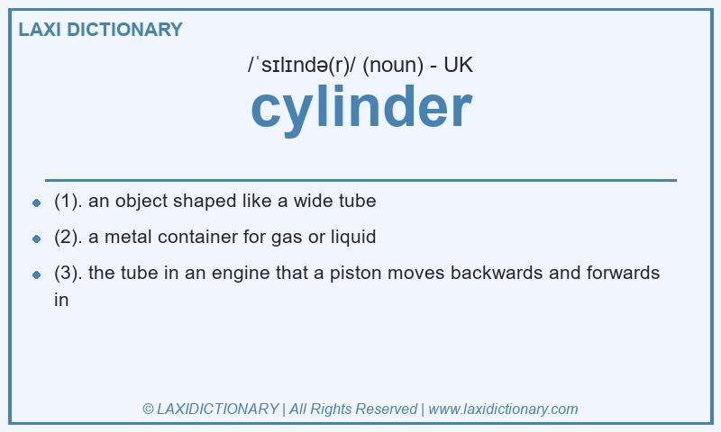 Definition cylinder in British English