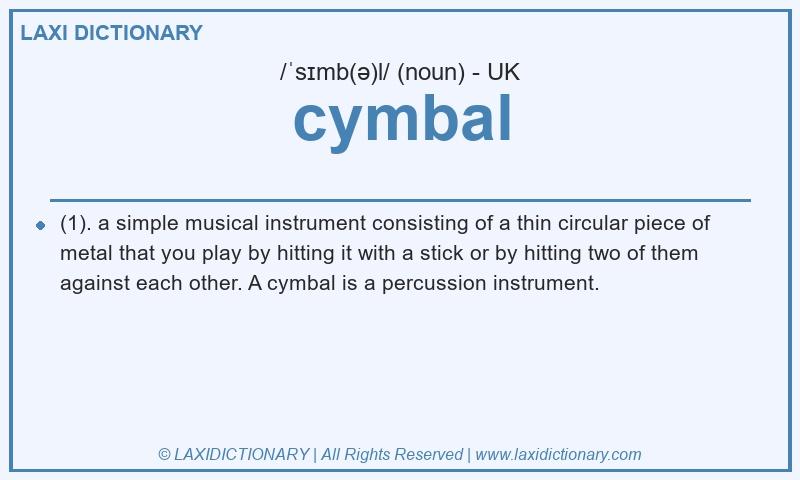 Definition cymbal in British English