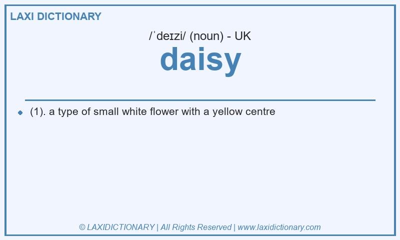 Definition daisy in British English