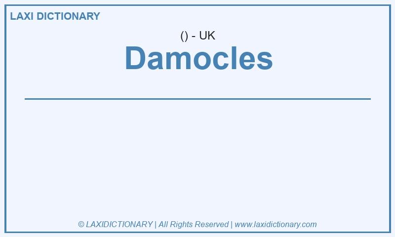 Definition Damocles in British English