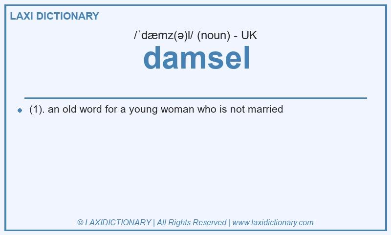 Definition damsel in British English
