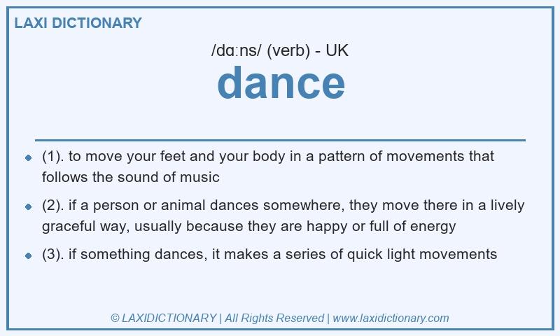 Definition dance in British English