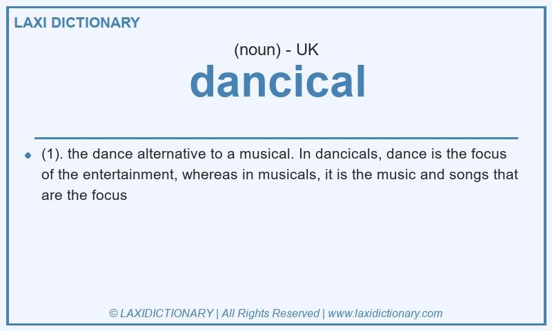 Definition dancical in British English