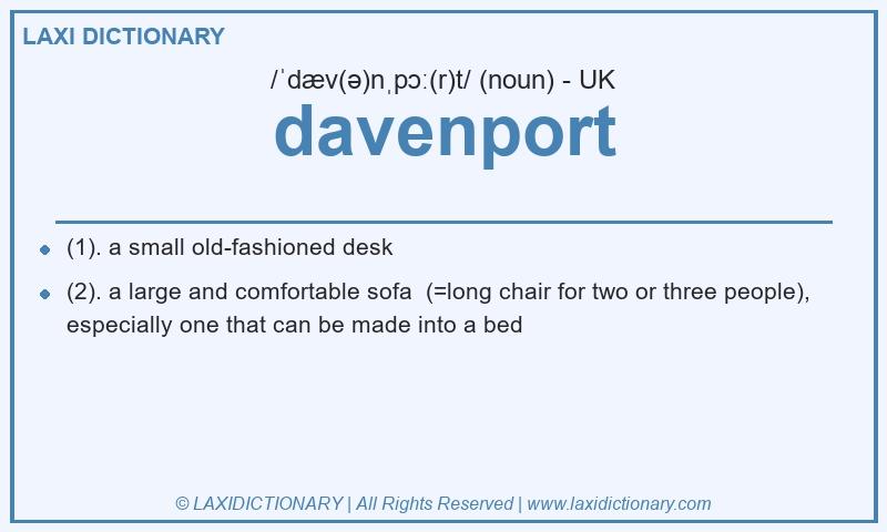 Definition davenport in British English