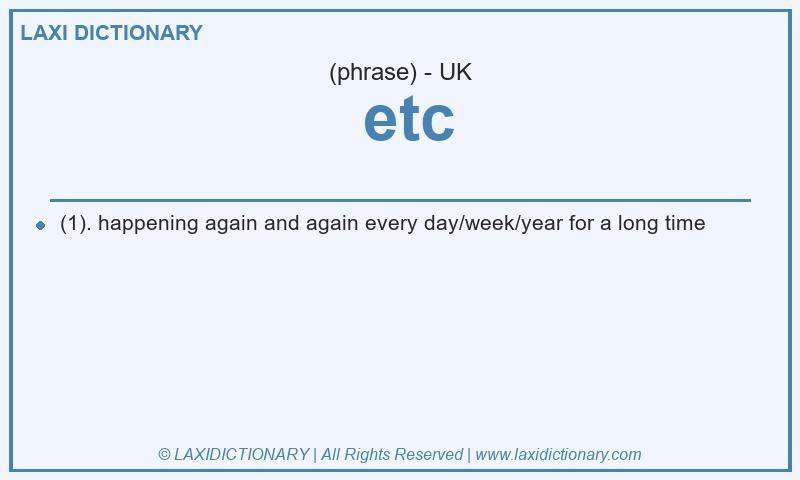 Definition  etc in British English