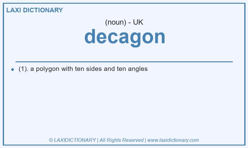 Definition decagon in British English