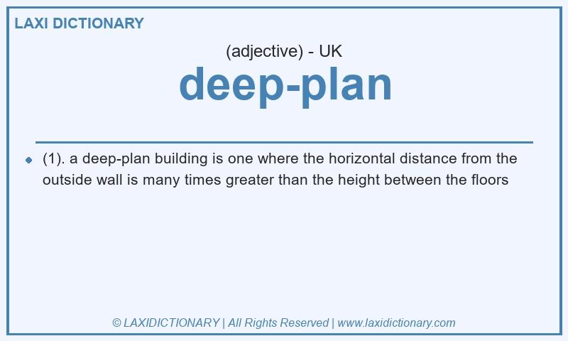 Definition deep-plan in British English