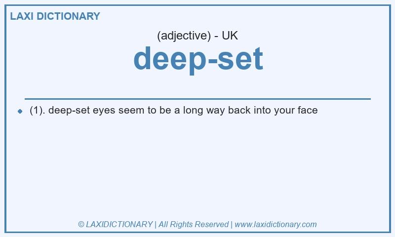 Definition deep-set in British English