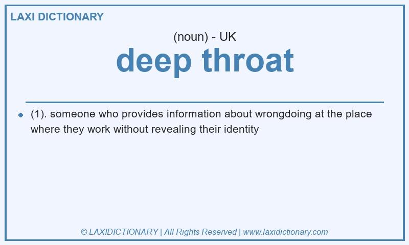 Definition deep throat in British English