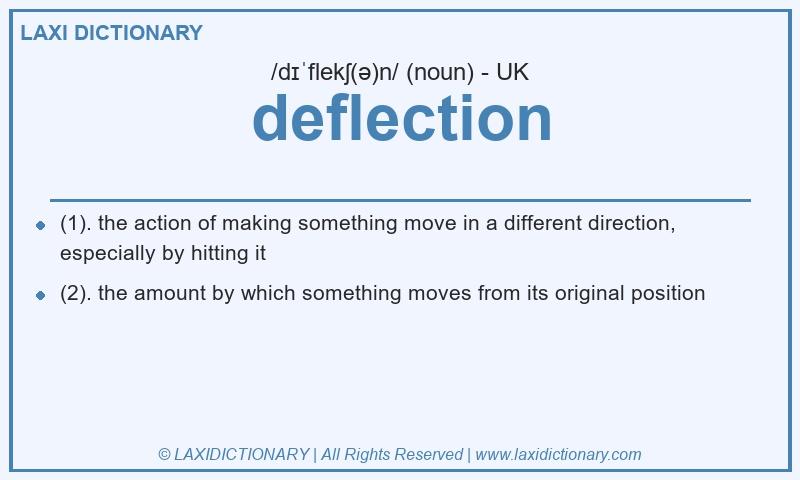 Definition deflection in British English