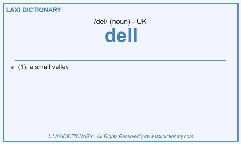 Definition dell in British English