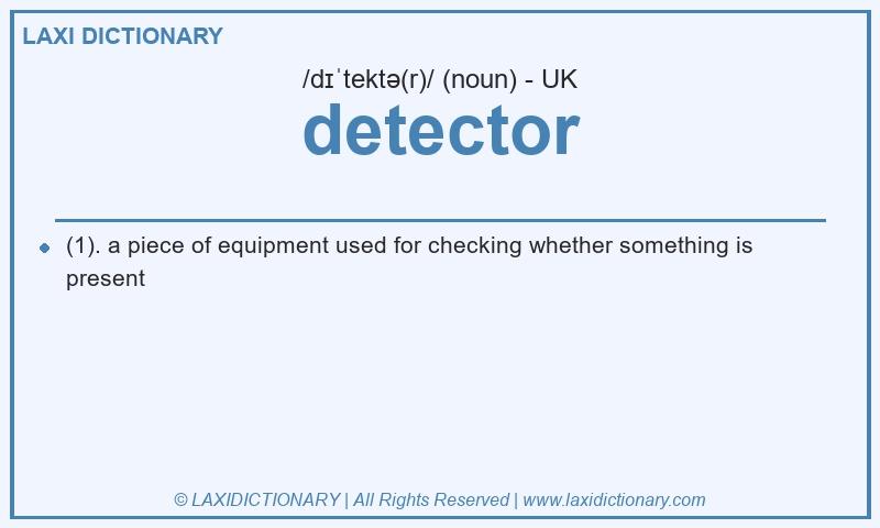 Definition detector in British English