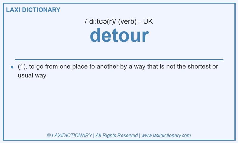 Definition detour in British English
