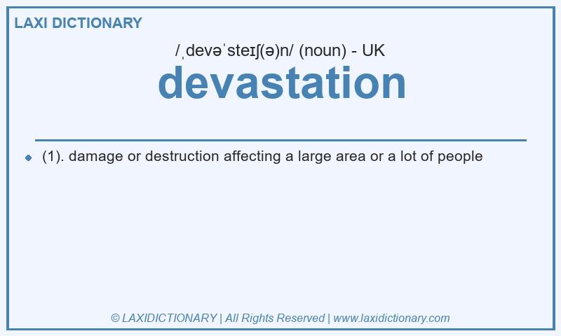 Definition devastation in British English