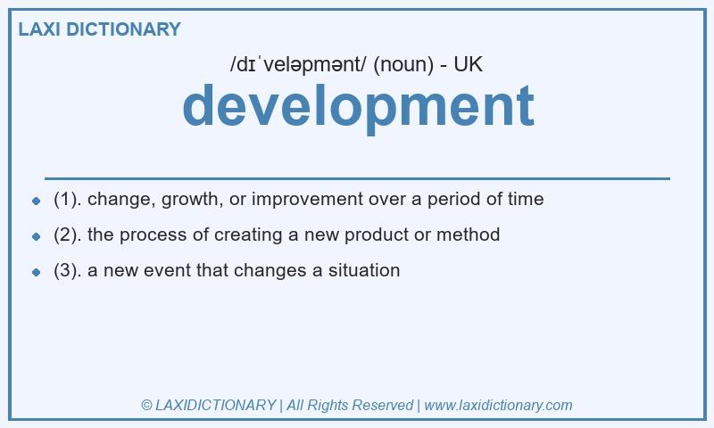 Definition development in British English