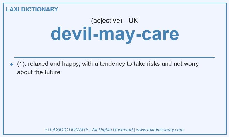 Definition devil-may-care in British English